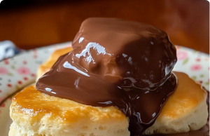 Chocolate Gravy and Biscuits