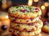 Cranberry Pistachio Shortbread Cookies