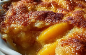Lazy Man’s Peach Cobbler