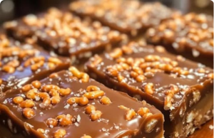 Caramel Pretzel Crack Bars