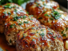 Garlic Parmesan Meatloaves
