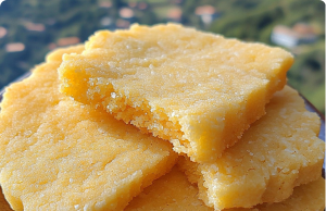 Lemon Cornmeal Shortbread Cookies