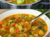 Fat-Burning Vegetable Soup with Zucchini and Mushrooms