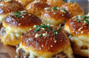 Garlic Parmesan Cheeseburger Bombs