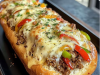 Cheesesteak-Stuffed Garlic Bread Loaf
