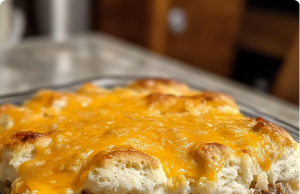 Biscuits Gravy Hashbrown Casserole