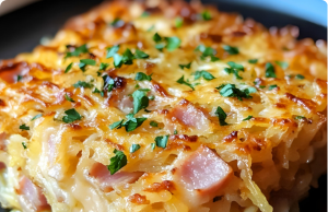 Ham and Cheese Hash Brown Casserole