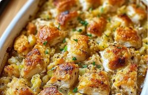 Dolly’s Chicken Stuffing Casserole