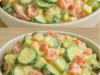 Creamy Cucumber Salad with Vegetables