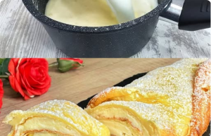Sour Cream Custard Puff Pastry Rolls