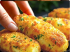 Crispy Golden Rice & Potato Patties with Creamy Garlic-Dill Sauce
