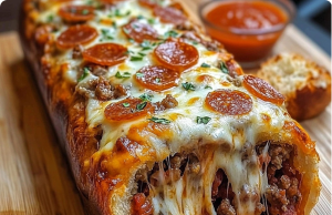 Cheesy Garbage Bread Delight