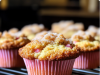 Rhubarb Muffins with Cinnamon Sugar Topping