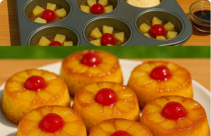 Pineapple Upside Down Cupcakes