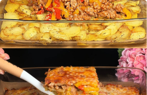 Stuffed Potatoes with Minced Meat and Cheese