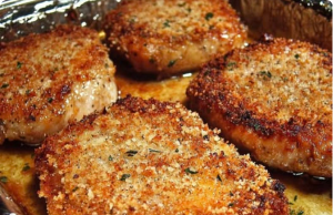 Parmesan Baked Pork Chops