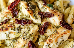Creamy Pesto Chicken Alfredo