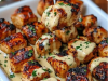 Grilled Chicken Bites with Creamy Garlic Sauce