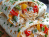 Chicken Bell Pepper Ranch Burritos