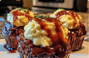 Smoky Bourbon BBQ Bacon Meatloaf Cups