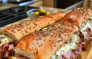 Baked Italian Sub Sandwiches