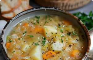 Polish Sauerkraut Soup (Kapusniak)