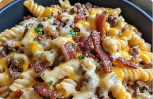Loaded Bacon Cheeseburger Pasta