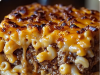 Cheesy Meatloaf Mac Casserole