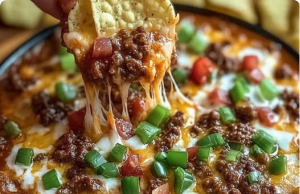 Cheesy Meaty Texas Dip