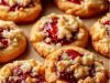 Buttery Raspberry Crumble Cookies