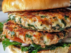 White Cheddar and Spinach Chicken Burgers
