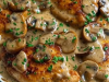 Chicken and Mushroom Skillet in Creamy Asiago and Mustard Sauce