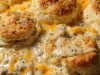 Biscuits Gravy Hashbrown Bake