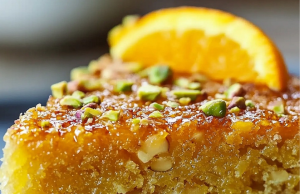 Flourless Orange Pistachio Almond Cake