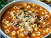 Creamy Parmesan Italian Sausage Ditalini Soup