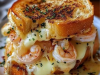 Ultimate Shrimp Grilled Cheese with Garlic Bread