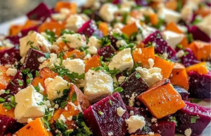 Roasted Pumpkin & Beetroot Salad