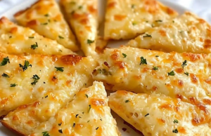 Air Fryer Cheesy Tortilla Garlic Bread