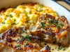 Sizzling Garlic Butter Pork Chops and Creamy Potato Bake