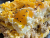 Sausage, Egg, and Cream Cheese Hashbrown Casserole