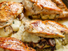 Cheesy Garlic Butter Mushroom Stuffed Chicken