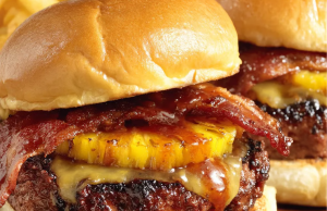 Pineapple Bacon Burger Oven BBQ