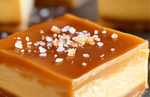 Sweet & Salty Caramel Cheesecake Bars
