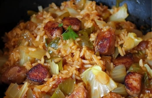 Cajun Cabbage Jambalaya