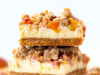Peach Cobbler Cheesecake Bars