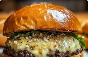 Garlic-Parmesan Cheeseburgers