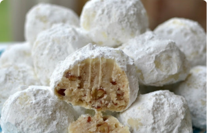 Buttery Pecan Snowball Cookies
