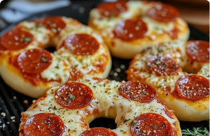 Homemade Air Fryer Pizza Bagels