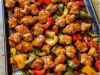 Sheet Pan Sticky Sweet and Sour Chicken