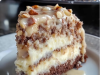 White German Chocolate Cake with Cheesecake Center